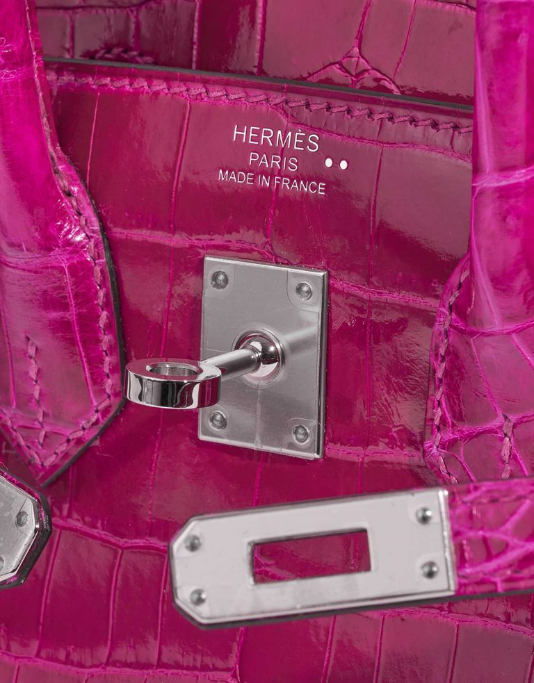 Hermès Birkin 25 RosePourpre Logo  | Sell your designer bag on Saclab.com