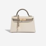 Hermès Kelly Mini Craie-GrisAsphalte Front  | Sell your designer bag on Saclab.com