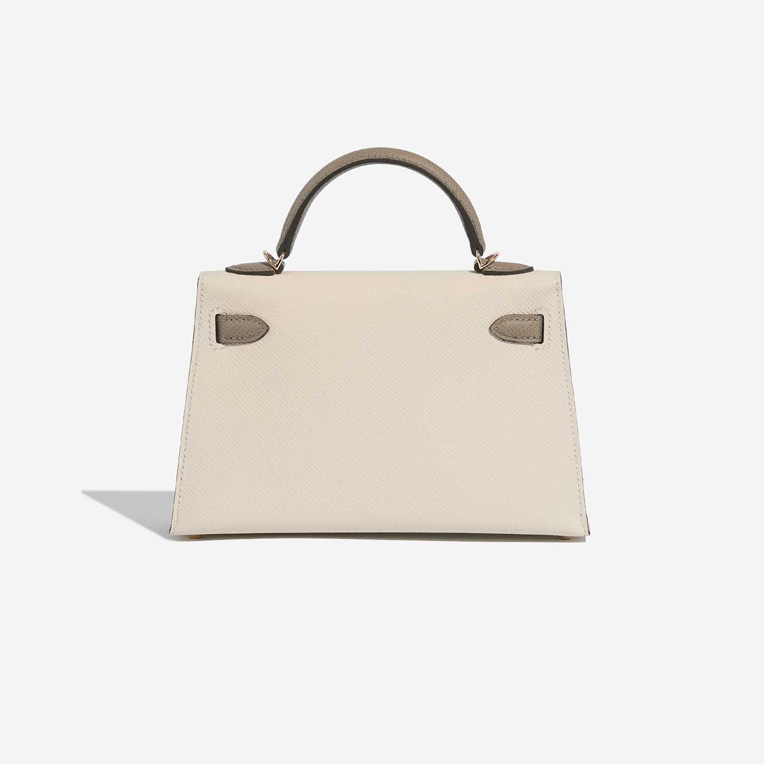 Hermès Kelly Mini Craie-GrisAsphalte Back  | Sell your designer bag on Saclab.com
