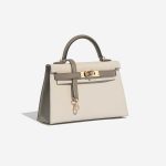 Hermès Kelly Mini Craie-GrisAsphalte Side Front  | Sell your designer bag on Saclab.com