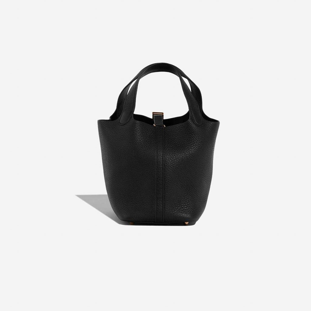 Hermès Picotin 18 Taurillon Clemence Black SACLÀB