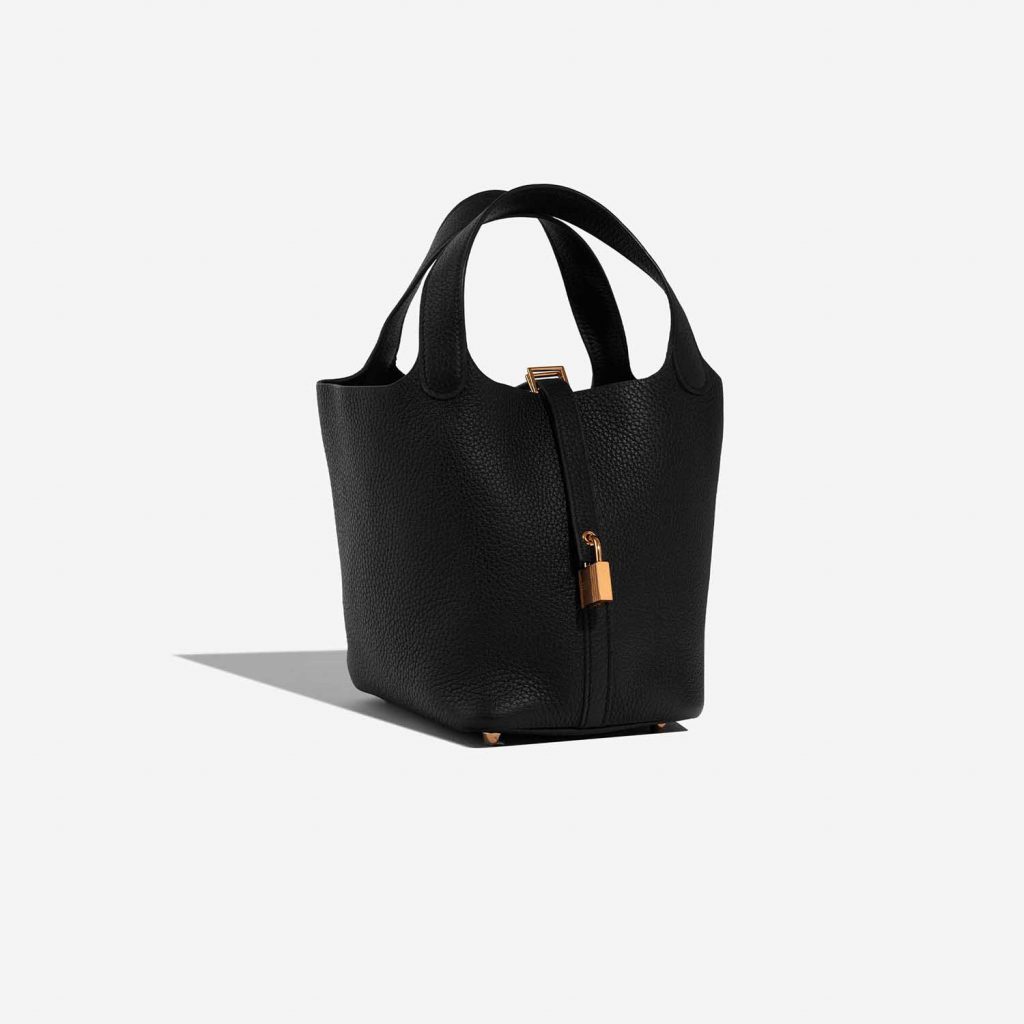 Hermès Picotin 18 Taurillon Clemence Black SACLÀB