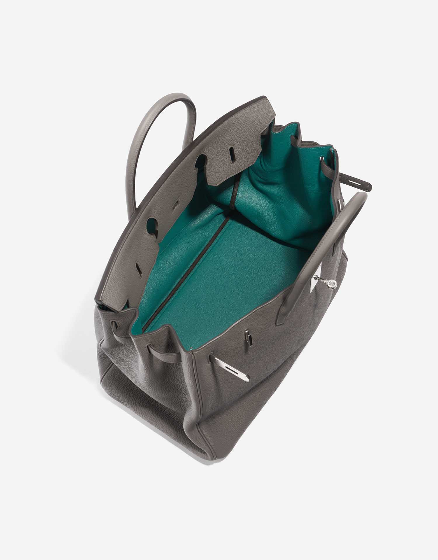 Hermès BirkinHSS 40 Etain-Malachite Inside  | Sell your designer bag on Saclab.com