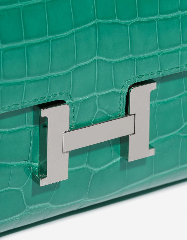 Hermès Constance Wallet VertJade Front  | Sell your designer bag on Saclab.com