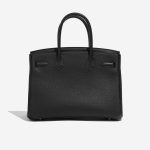 Pre-owned Hermès bag Birkin 3in1 30 Togo / Toile H / Swift Black / Ecru Black Back | Sell your designer bag on Saclab.com