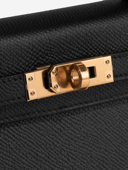 Hermès Kelly Mini Black Closing System  | Sell your designer bag on Saclab.com