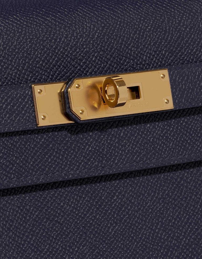 Hermès Kelly 35 BleuSaphir-Geranium Front  | Sell your designer bag on Saclab.com