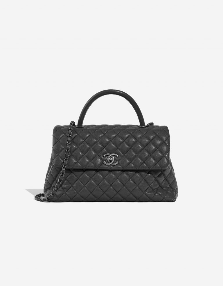 Chanel TimelessHandle Large Grey Front  | Sell your designer bag on Saclab.com