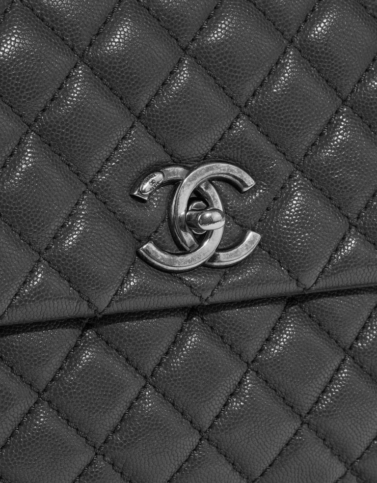 Chanel TimelessHandle Large Grey Front  | Sell your designer bag on Saclab.com