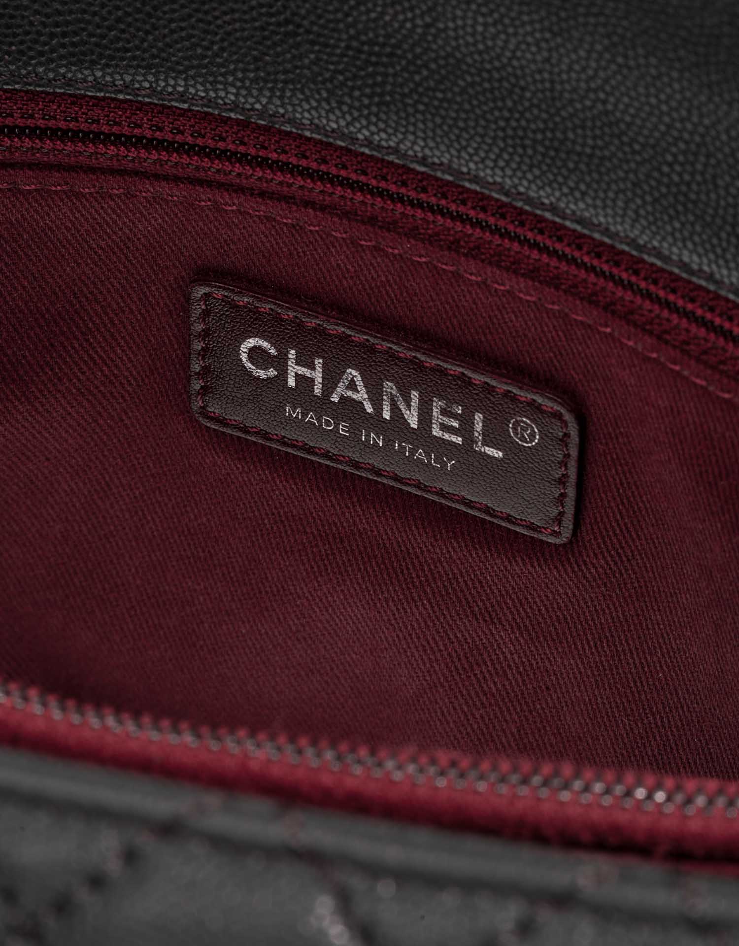 Chanel TimelessHandle Large Grey Logo  | Sell your designer bag on Saclab.com