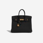 Hermès Birkin 25 Black Front  | Sell your designer bag on Saclab.com