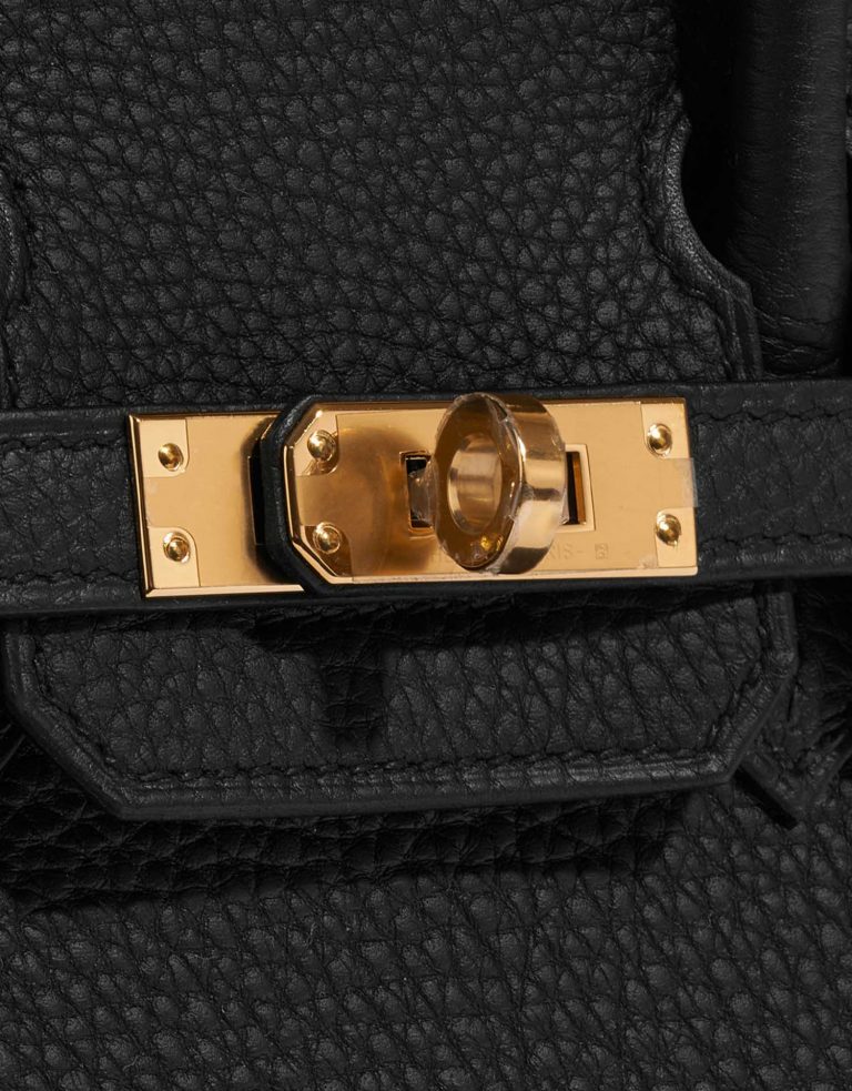 Hermès Birkin 25 Black Closing System  | Sell your designer bag on Saclab.com