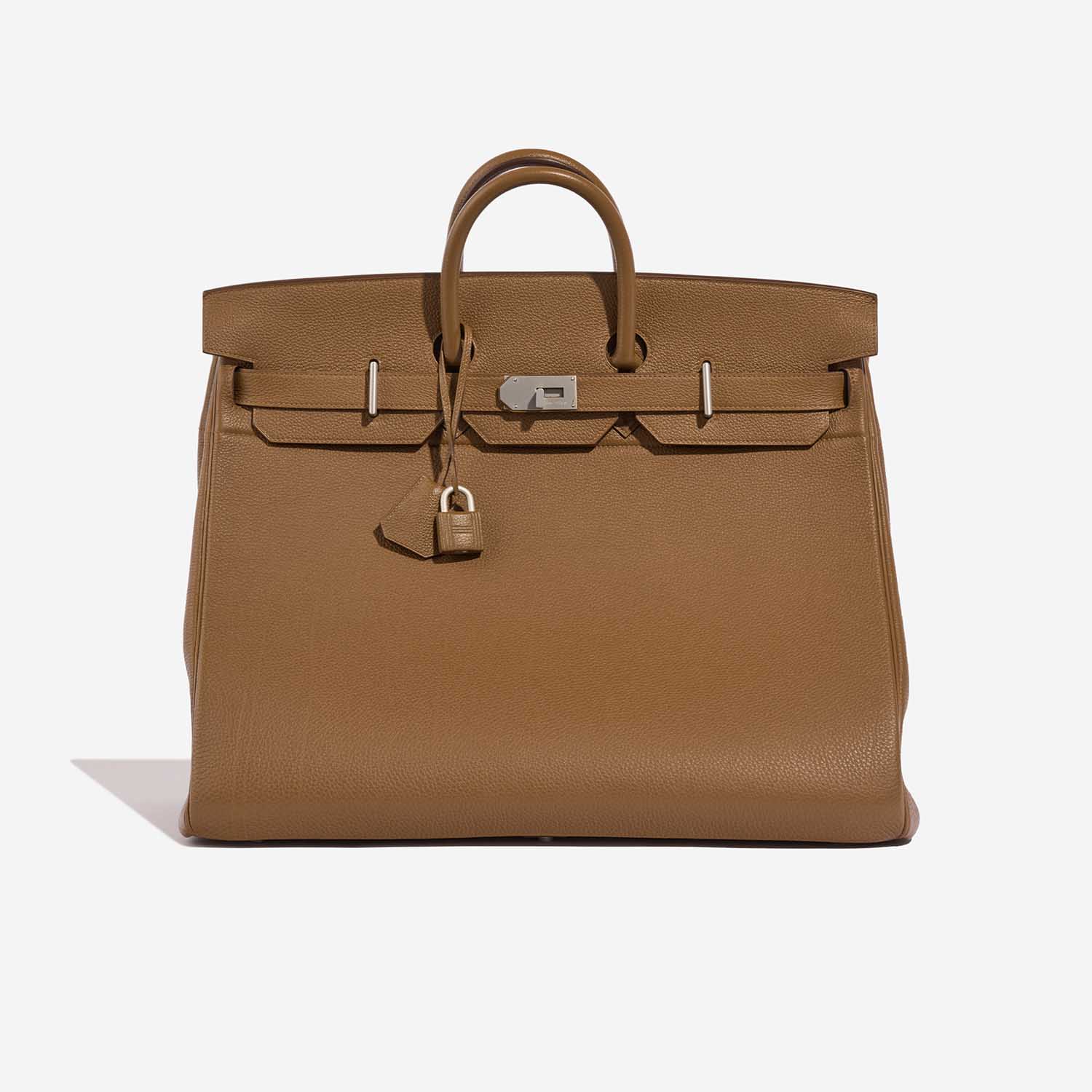 Hermès HautÀCourroies 50 Alezan Front  | Sell your designer bag on Saclab.com