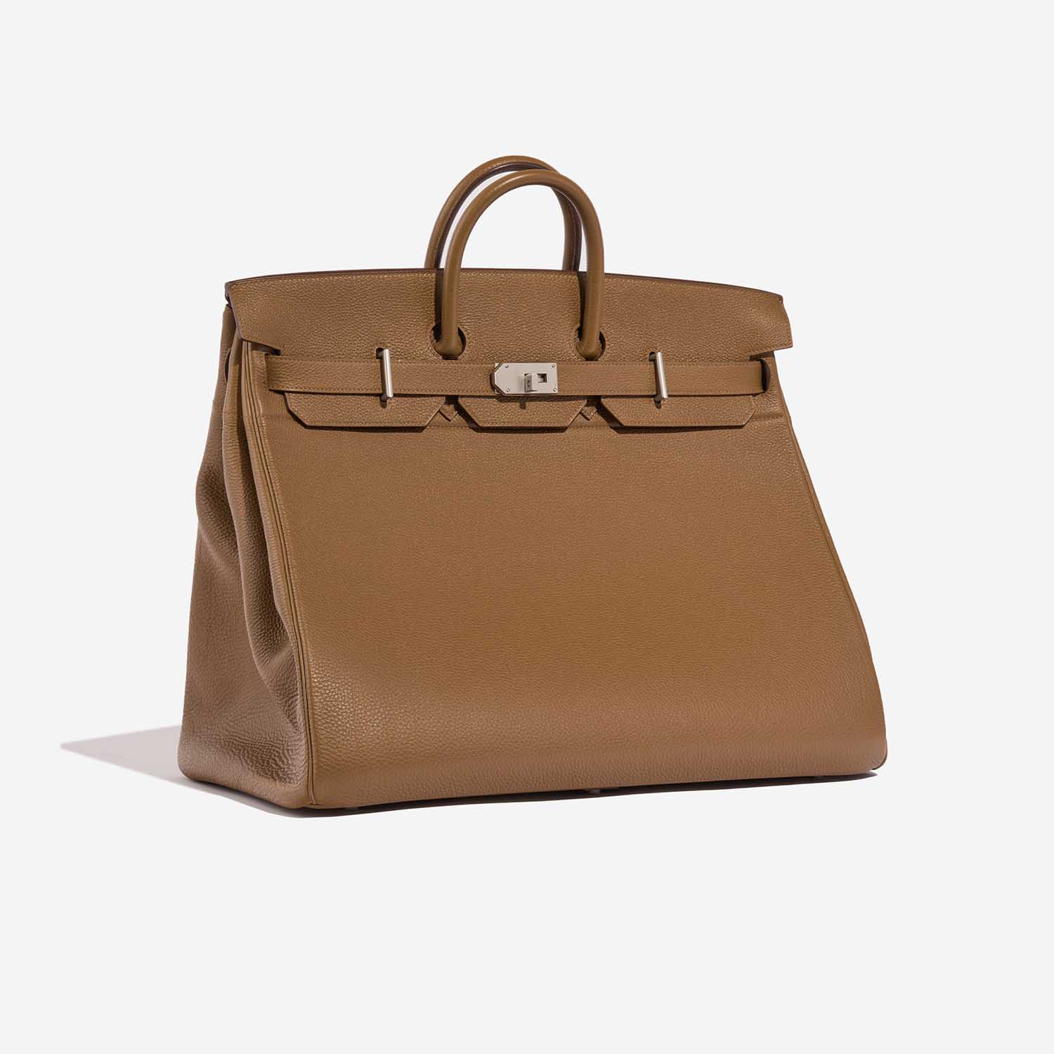 Hermès HautÀCourroies 50 Alezan Side Front  | Sell your designer bag on Saclab.com