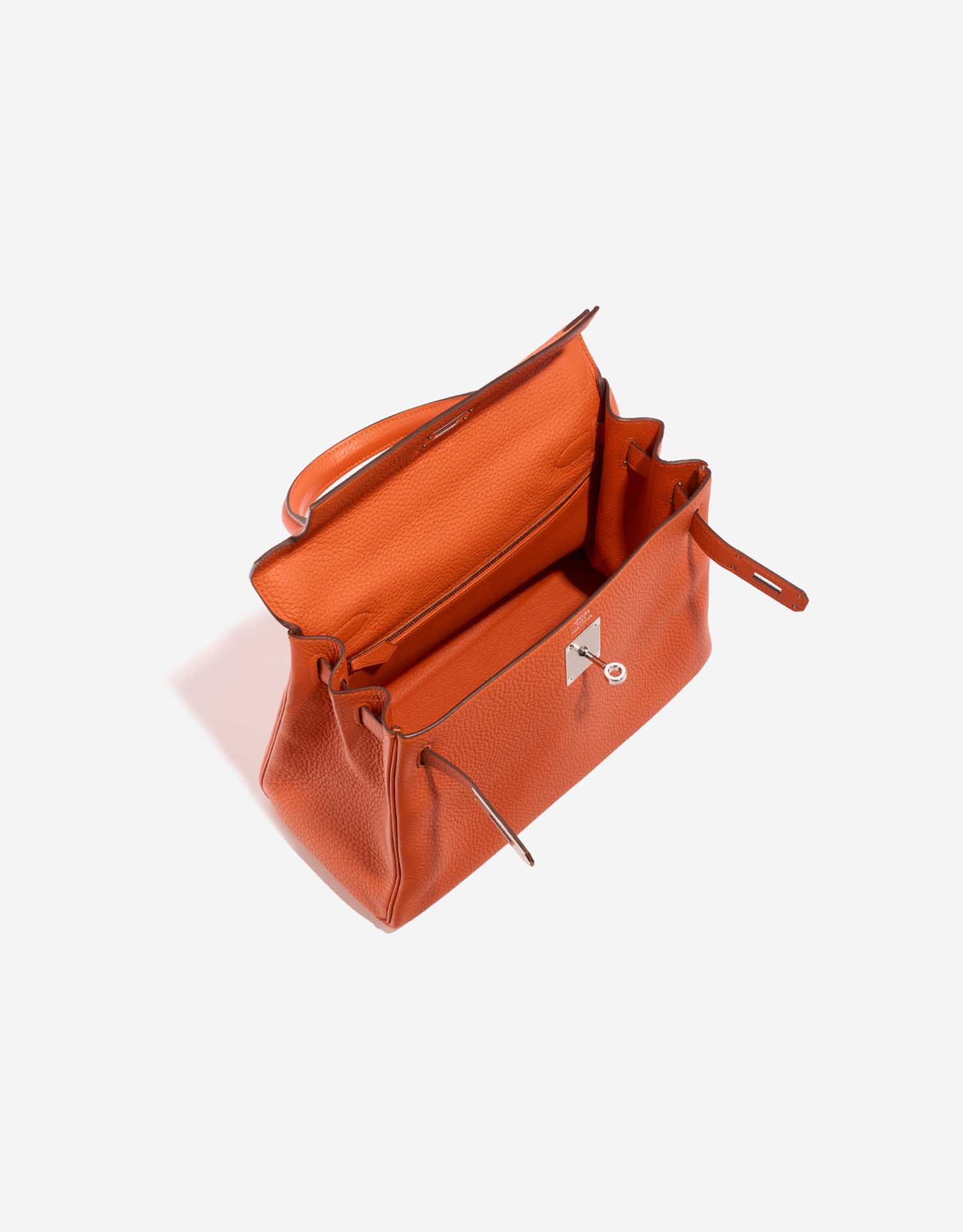 Hermès Kelly 28 Feu Inside  | Sell your designer bag on Saclab.com