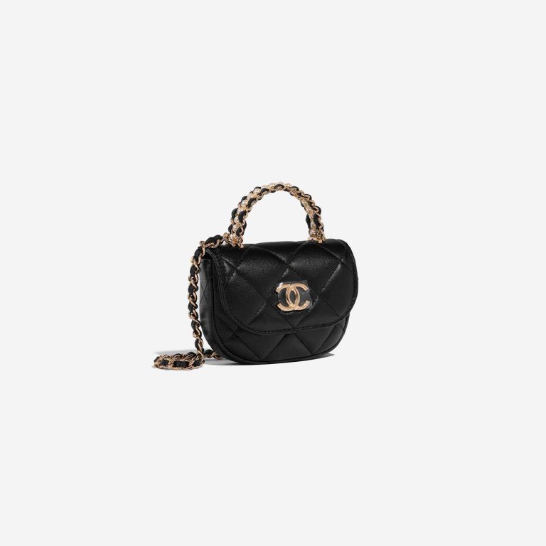 Chanel Timeless Micro Black Side Front | Vendez votre sac de créateur sur Saclab.com