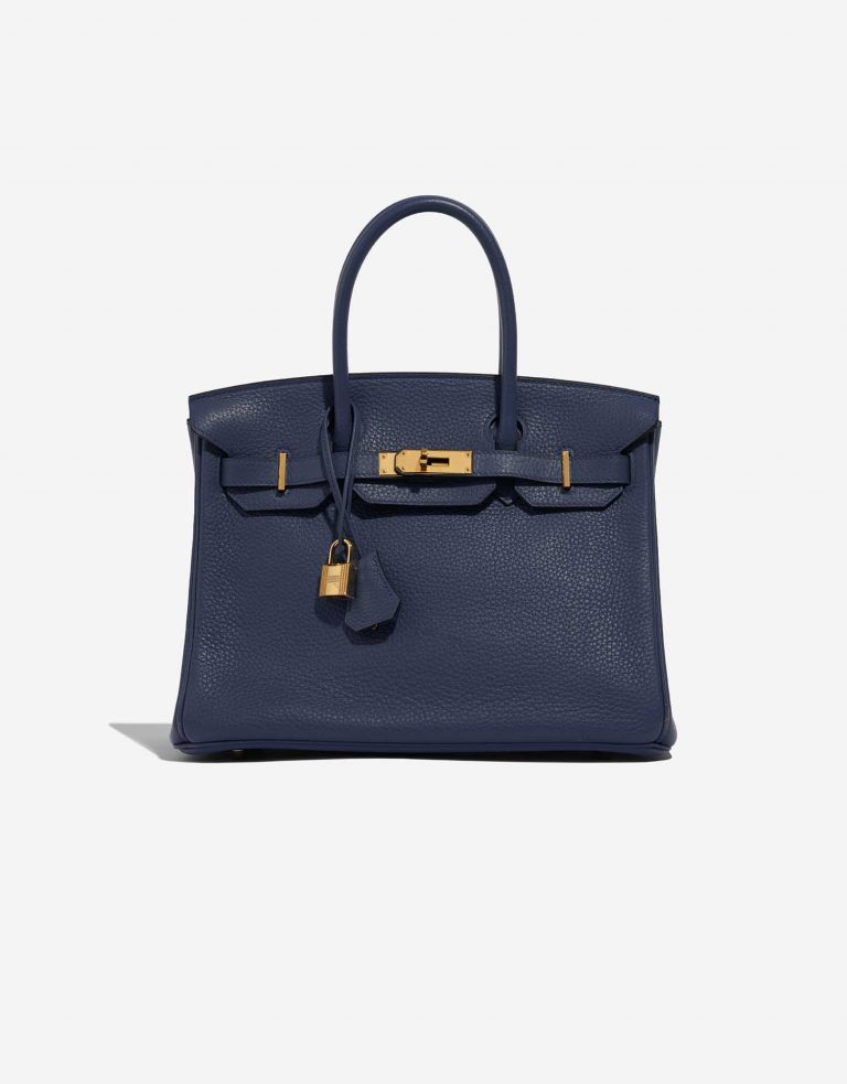 Hermès Birkin 30 BleuRoyal Front  | Sell your designer bag on Saclab.com