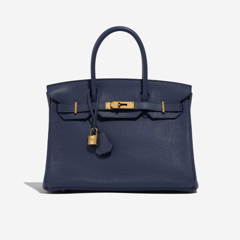 Hermès Birkin 30 BleuRoyal Front  | Sell your designer bag on Saclab.com