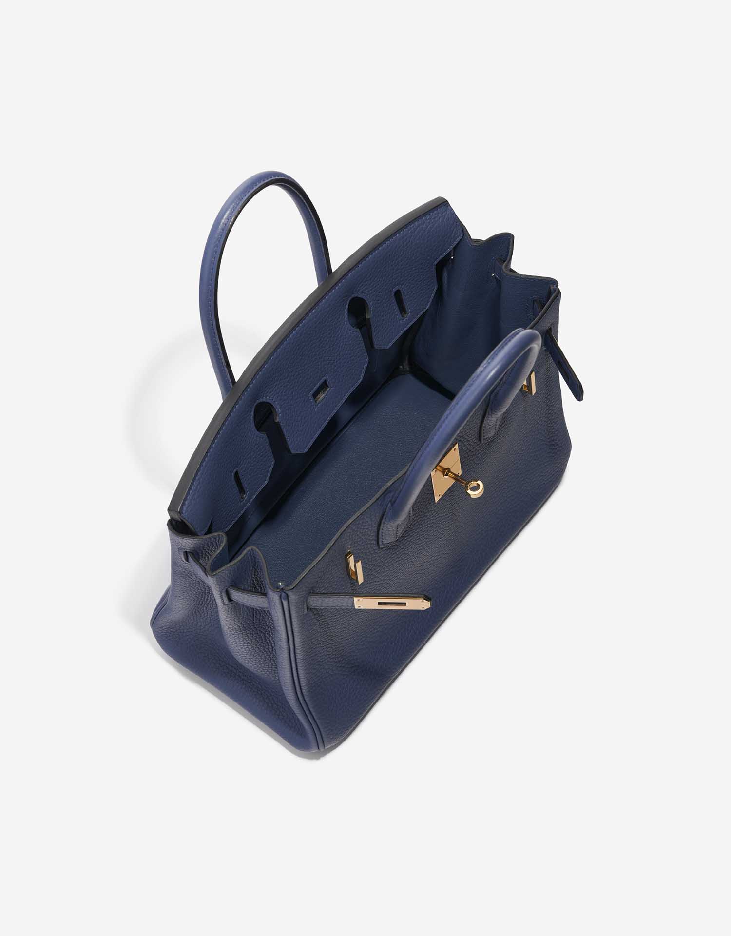 Hermès Birkin 30 BleuRoyal Inside  | Sell your designer bag on Saclab.com