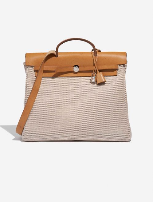 Hermès Herbag 39 SableNatural-Ecru Front  | Sell your designer bag on Saclab.com