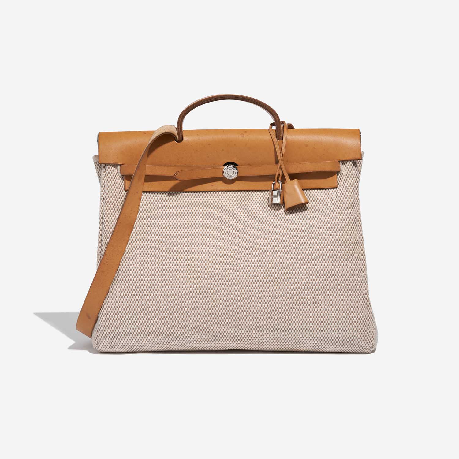 Hermès Herbag 39 SableNatural-Ecru Front  | Sell your designer bag on Saclab.com