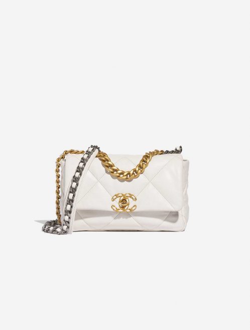 Chanel 19 FlapBag Cream Front  | Sell your designer bag on Saclab.com