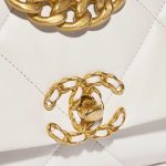 Chanel 19 FlapBag Cream Closing System  | Sell your designer bag on Saclab.com