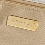 Chanel 19 FlapBag Cream Logo  | Sell your designer bag on Saclab.com