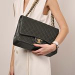 Chanel Timeless Maxi Khaki Sizes Worn | Sell your designer bag on Saclab.com