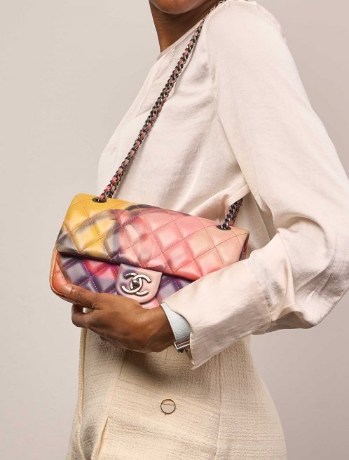 Chanel Timeless MiniRectangular Multi-colour Sizes Worn | Sell your designer bag on Saclab.com