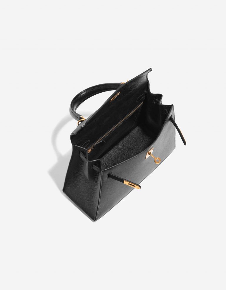 Hermès Kelly 25 Black Inside  | Sell your designer bag on Saclab.com