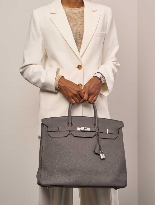 Hermès BirkinHSS 40 Etain-Malachite Größen Getragen | Verkaufen Sie Ihre Designer-Tasche auf Saclab.com