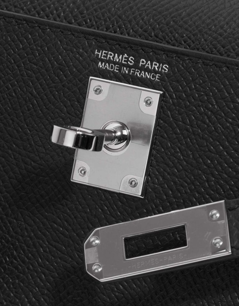 Hermès Kelly Mini Black Logo  | Sell your designer bag on Saclab.com