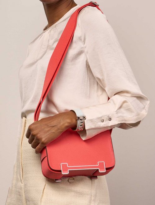 Hermès Geta OneSize RoseTexas Sizes Worn | Sell your designer bag on Saclab.com