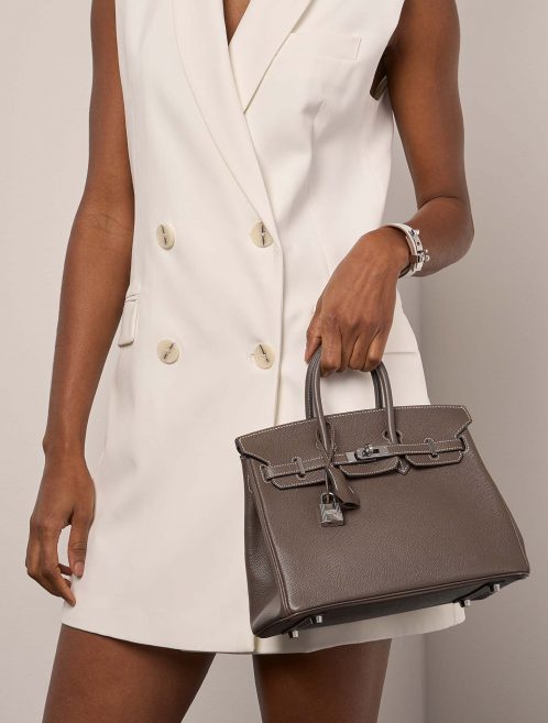 Hermès Birkin 25 Etoupe D8 | Verkaufen Sie Ihre Designertasche auf Saclab.com