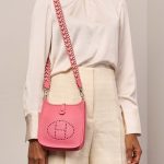 Hermès Evelyne 16 RoseAzalee Sizes Worn | Sell your designer bag on Saclab.com
