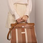 Hermès Herbag 39 Fauve-Ecru-Beige Sizes Worn | Sell your designer bag on Saclab.com