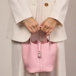 Hermès Picotin 18 RoseSakura Sizes Worn | Sell your designer bag on Saclab.com