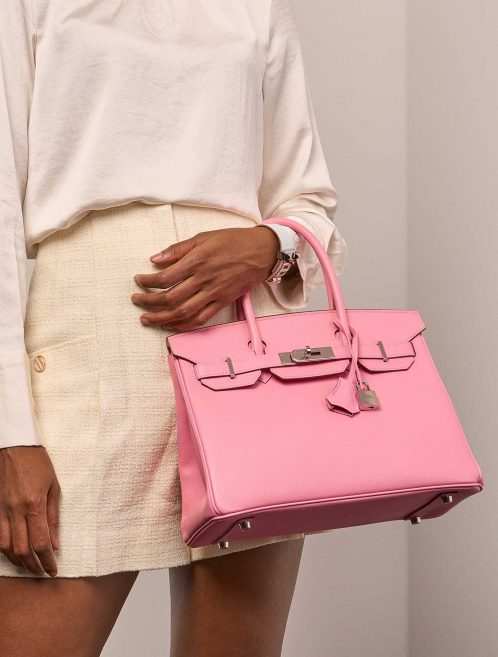 Hermès Birkin 30 RoseConfetti Sizes Worn | Sell your designer bag on Saclab.com