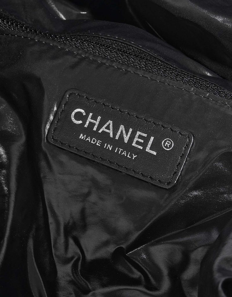 Chanel Backpack Wool / Lamb Blue / Black SACLÀB