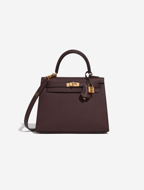 Hermès Kelly 25 RougeSellier Front  | Sell your designer bag on Saclab.com