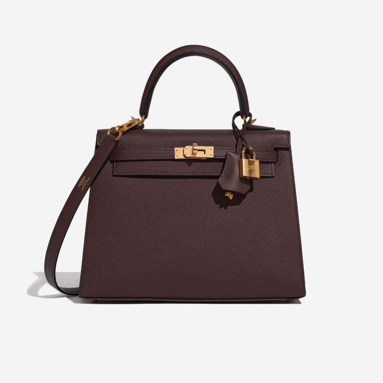 Hermès Kelly 25 RougeSellier Front  | Sell your designer bag on Saclab.com