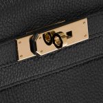 Hermès Kelly 28 Black-Trench Closing System  | Sell your designer bag on Saclab.com