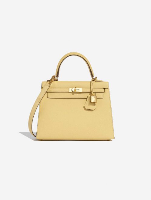 Hermès Kelly 25 JaunePoussin Front  | Sell your designer bag on Saclab.com