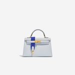 Hermès Kelly Mini BleuBrume Front  | Sell your designer bag on Saclab.com