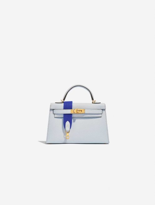 Hermès Kelly Mini BleuBrume Front  | Sell your designer bag on Saclab.com