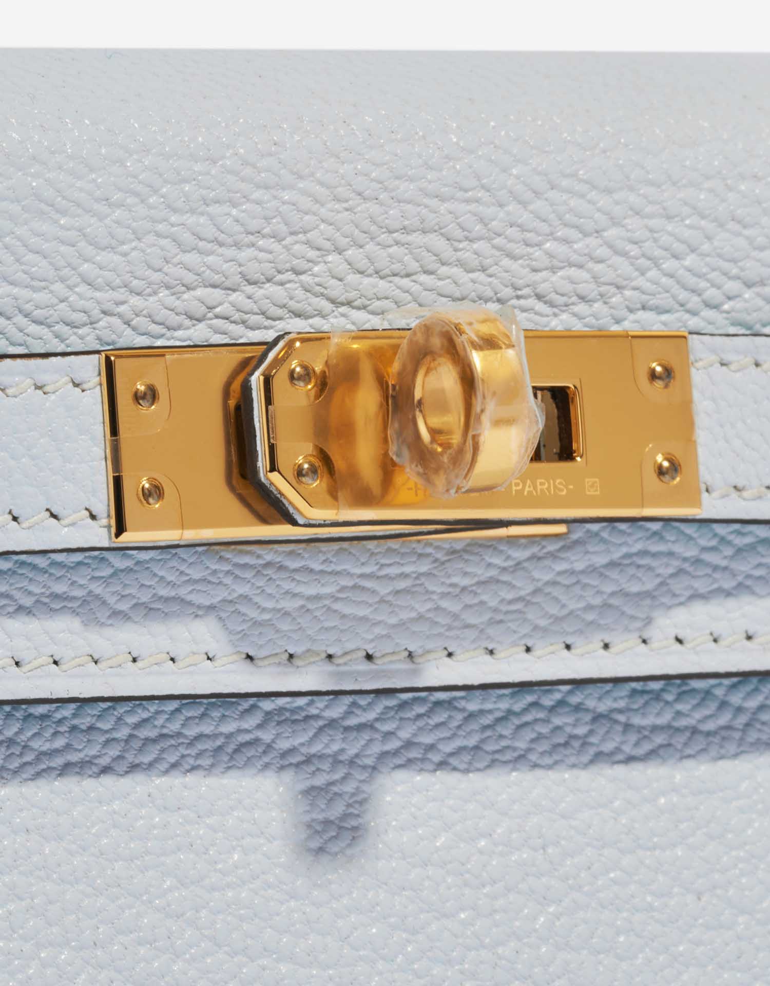 Hermès Kelly Mini BleuBrume Verschluss-System | Verkaufen Sie Ihre Designer-Tasche auf Saclab.com
