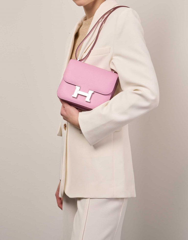 Hermès Constance 18 MauveSylvestre Front  | Sell your designer bag on Saclab.com