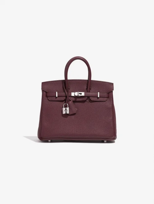 Pre-owned Hermès bag Birkin 25 Togo Bordeaux Red | Sell your designer bag on Saclab.com