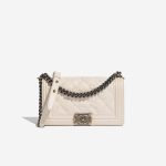 Chanel Boy OldMedium Beige Front  | Sell your designer bag on Saclab.com